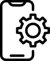 Gear setting symbol icon vector image. Illustration of the industrial wheel mechine mechanism design image