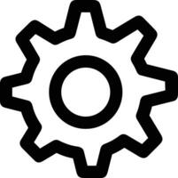 Gear setting symbol icon vector image. Illustration of the industrial wheel mechine mechanism design image