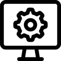 Gear setting symbol icon vector image. Illustration of the industrial wheel mechine mechanism design image