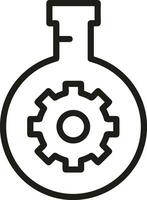 Gear setting symbol icon vector image. Illustration of the industrial wheel mechine mechanism design image