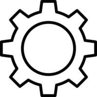 Gear setting symbol icon vector image. Illustration of the industrial wheel mechine mechanism design image