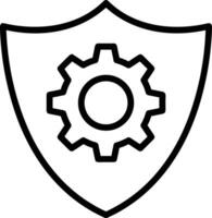 Gear setting symbol icon vector image. Illustration of the industrial wheel mechine mechanism design image