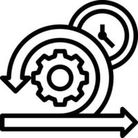 Gear setting symbol icon vector image. Illustration of the industrial wheel mechine mechanism design image