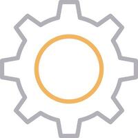 Gear setting symbol icon vector image. Illustration of the industrial wheel mechine mechanism design image