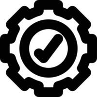 Gear setting symbol icon vector image. Illustration of the industrial wheel mechine mechanism design image