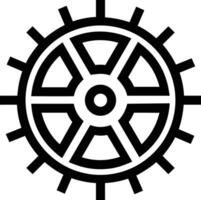 Gear setting symbol icon vector image. Illustration of the industrial wheel mechine mechanism design image