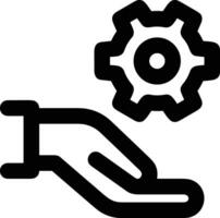 Gear setting symbol icon vector image. Illustration of the industrial wheel mechine mechanism design image