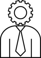 Gear setting symbol icon vector image. Illustration of the industrial wheel mechine mechanism design image