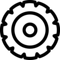 Gear setting symbol icon vector image. Illustration of the industrial wheel mechine mechanism design image