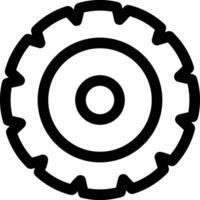 Gear setting symbol icon vector image. Illustration of the industrial wheel mechine mechanism design image