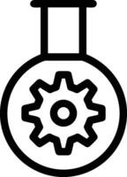 Gear setting symbol icon vector image. Illustration of the industrial wheel mechine mechanism design image