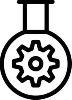 Gear setting symbol icon vector image. Illustration of the industrial wheel mechine mechanism design image