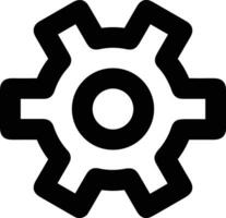 Gear setting symbol icon vector image. Illustration of the industrial wheel mechine mechanism design image