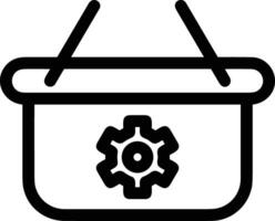 Gear setting symbol icon vector image. Illustration of the industrial wheel mechine mechanism design image