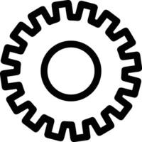 Gear setting symbol icon vector image. Illustration of the industrial wheel mechine mechanism design image