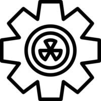 Gear setting symbol icon vector image. Illustration of the industrial wheel mechine mechanism design image