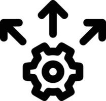 Gear setting symbol icon vector image. Illustration of the industrial wheel mechine mechanism design image