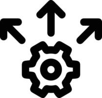 Gear setting symbol icon vector image. Illustration of the industrial wheel mechine mechanism design image