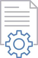 Gear setting symbol icon vector image. Illustration of the industrial wheel mechine mechanism design image