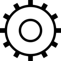 Gear setting symbol icon vector image. Illustration of the industrial wheel mechine mechanism design image