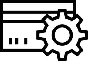 Gear setting symbol icon vector image. Illustration of the industrial wheel mechine mechanism design image