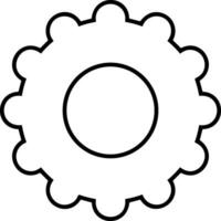Gear setting symbol icon vector image. Illustration of the industrial wheel mechine mechanism design image