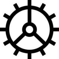 Gear setting symbol icon vector image. Illustration of the industrial wheel mechine mechanism design image