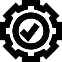 Gear setting symbol icon vector image. Illustration of the industrial wheel mechine mechanism design image