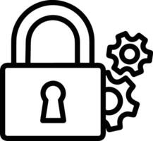 Gear setting symbol icon vector image. Illustration of the industrial wheel mechine mechanism design image
