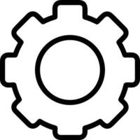 Gear setting symbol icon vector image. Illustration of the industrial wheel mechine mechanism design image