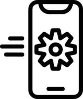 Gear setting symbol icon vector image. Illustration of the industrial wheel mechine mechanism design image