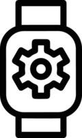 Gear setting symbol icon vector image. Illustration of the industrial wheel mechine mechanism design image