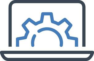 Gear setting symbol icon vector image. Illustration of the industrial wheel mechine mechanism design image