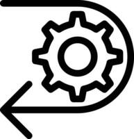 Gear setting symbol icon vector image. Illustration of the industrial wheel mechine mechanism design image