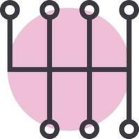 Gear setting symbol icon vector image. Illustration of the industrial wheel mechine mechanism design image