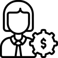 Gear setting symbol icon vector image. Illustration of the industrial wheel mechine mechanism design image