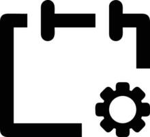 Gear setting symbol icon vector image. Illustration of the industrial wheel mechine mechanism design image