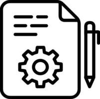 Gear setting symbol icon vector image. Illustration of the industrial wheel mechine mechanism design image