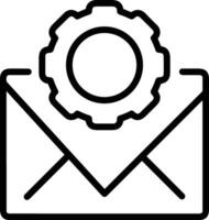 Gear setting symbol icon vector image. Illustration of the industrial wheel mechine mechanism design image