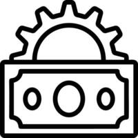 Gear setting symbol icon vector image. Illustration of the industrial wheel mechine mechanism design image