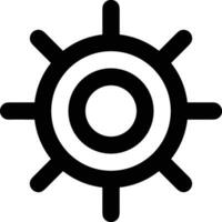 Gear setting symbol icon vector image. Illustration of the industrial wheel mechine mechanism design image