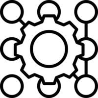 Gear setting symbol icon vector image. Illustration of the industrial wheel mechine mechanism design image