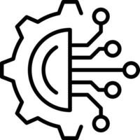 Gear setting symbol icon vector image. Illustration of the industrial wheel mechine mechanism design image