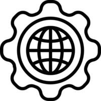 Gear setting symbol icon vector image. Illustration of the industrial wheel mechine mechanism design image