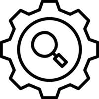 Gear setting symbol icon vector image. Illustration of the industrial wheel mechine mechanism design image