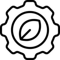 Gear setting symbol icon vector image. Illustration of the industrial wheel mechine mechanism design image