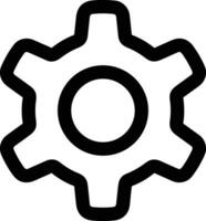 Gear setting symbol icon vector image. Illustration of the industrial wheel mechine mechanism design image