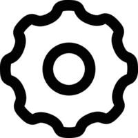 Gear setting symbol icon vector image. Illustration of the industrial wheel mechine mechanism design image