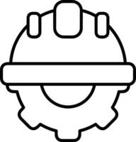 Gear setting symbol icon vector image. Illustration of the industrial wheel mechine mechanism design image