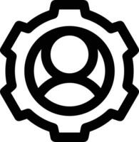 Gear setting symbol icon vector image. Illustration of the industrial wheel mechine mechanism design image